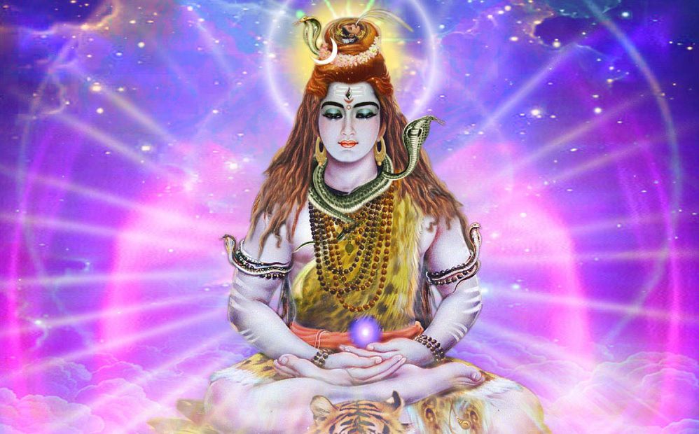 Hindu Shiva Zen Yoga Meditation Psychedelic Art Print - Psychonautica